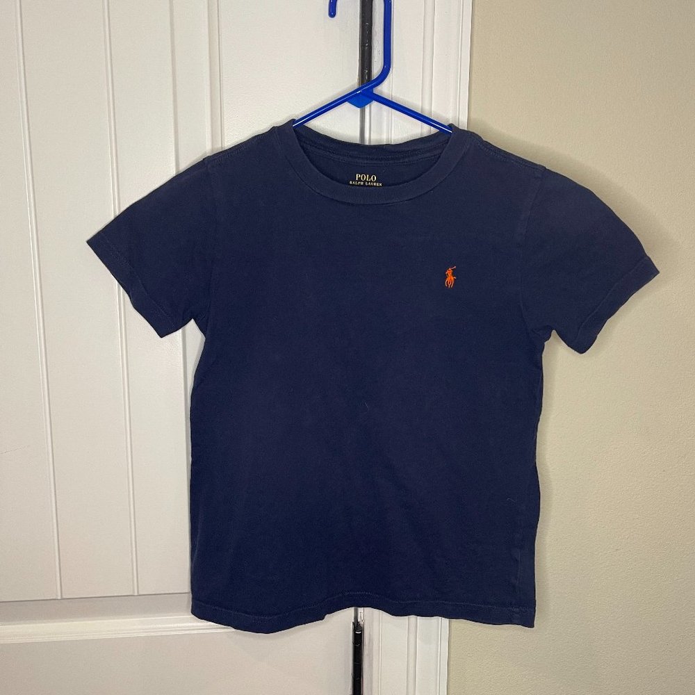 Boys RL Polo navy Tshirt - size 6